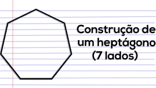 Desenho Técnico 3104  Construção de um heptágono  7 lados [upl. by Hassett]