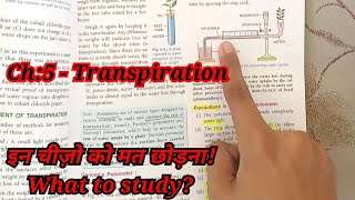 Icse class 10 Transpiration explained  tips for icse biology class 10 chapter 5 Transpiration icse [upl. by Ordisi]