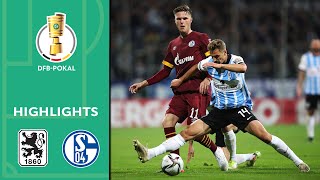 1860 Munich surprises S04  1860 München vs Schalke 04 10  Highlights  DFBPokal 2 Round [upl. by Rizzo828]