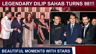 Dilip Kumar Turns 98  Memorable Moments With Salman Aishwarya Aamir Amitabh Salim Khan [upl. by Let]