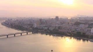 One Minute Look at Pyongyang Skyline North Korea [upl. by Afton]