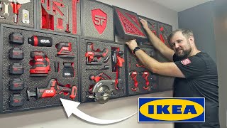 Building a French Cleat Wall HAS NEVER BEEN EASIER with this Genius IKEA HACK [upl. by Oric]