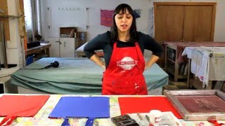 Screenprinting on Fabric [upl. by Nreval113]