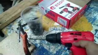 EDON CF1201 12V CORDLESS DRILL REVIEW [upl. by Ruffi235]