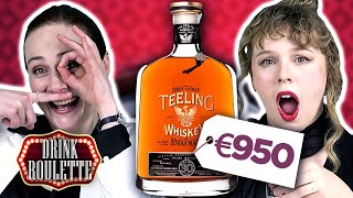 Irish People Try Drink Roulette Expensive Alcohol Edition [upl. by Irret]