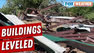 Horses Remain Without A Scratch After Bartlesville OK Tornado Causes Horse Arena To Collapse [upl. by Obie]