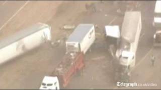 Arizona dust storm causes fatal car pileup in US [upl. by Russon137]