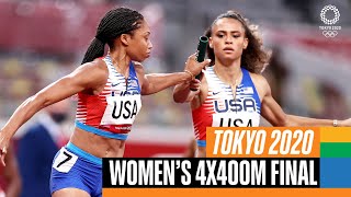 🏃‍♀️ Womens 4x400m Final  Tokyo Replays [upl. by Ecirtnom546]