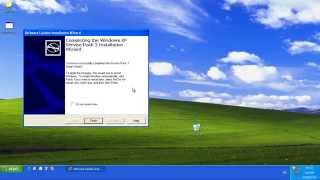 Install Windows XP Service Pack 3 update [upl. by Airdnua526]