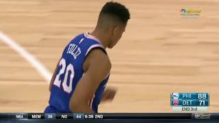 POOR SHOOTING FORM AGAIN Markelle Fultzs First Nba 3point ATTEMPT [upl. by Neened936]