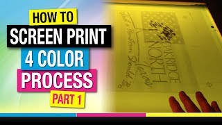 How to Screen Print Four Color Process Part 1 [upl. by Daub]