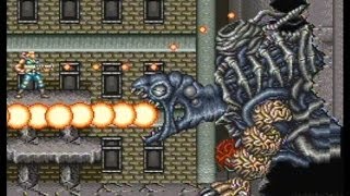 Contra 3 The Alien Wars SNES Walkthrough Super Probotector [upl. by Fai834]