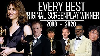 OSCARS  Best Original Screenplay 20002020  TRIBUTE VIDEO [upl. by Ramirolg]