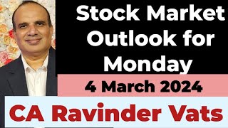 Stock Market Outlook for Monday 4 March by CA Ravinder Vats [upl. by Justus]