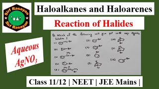 Haloalkanes and Haloarenes  Reaction of Halides  01 [upl. by Eirual]