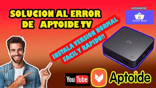 SOLUCION ERROR DE APTOIDE TV INSTALAMOS VERSION MOVIL ✅✅✅ [upl. by Fabrienne956]