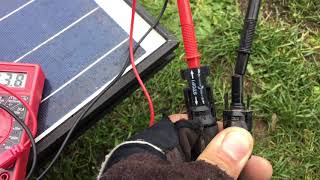 How to Quickly test a solar panel using a multimeter [upl. by Annel]