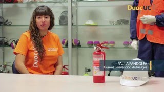 Aprende a ocupar el extintor de tu auto para prevenir incendios  Prevención de Riesgos  Duoc UC [upl. by Okier]