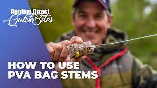 How To Use PVA Bag Stems  Carp Fishing Quickbite [upl. by Nerrot]