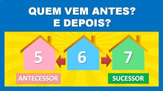 Antecessor e sucessor  Aula  Atividades [upl. by Bean]