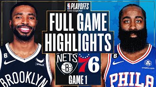 6 NETS at 3 76ERS  FULL GAME 1 HIGHLIGHTS  April 15 2023 [upl. by Esilahc]