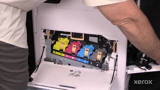 Xerox® VersaLink® C605 Family Printer Replacing the Transfer Belt Unit [upl. by Eniamerej]