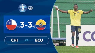 CHILE vs ECUADOR 3334  RESUMEN  CONMEBOL SUB 15  SEMIFINAL [upl. by Carlyn]