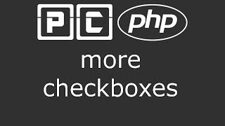 PHP beginners tutorial 46  multiple checkboxes [upl. by Olnek]