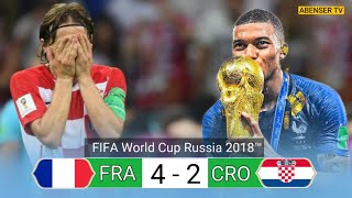 HIGHLIGHTS  FRANCE  42  CROATIA FIFA WORLD CUP FINAL 2018  4k💥 [upl. by Atiuqcir]