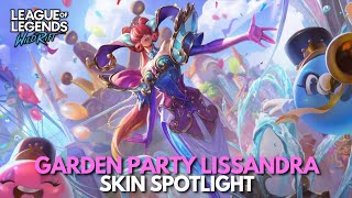 Garden Party Lissandra Skin Spotlight  Wild Rift [upl. by Brittne]