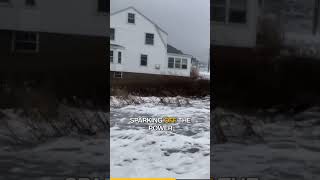 Epic Storm Damage  Wells Beach Maine Flooded  Webhannet Drive  Living in Southern Maine [upl. by Nehepts92]