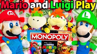 Crazy Mario Bros Mario and Luigi Play Monopoly 2 [upl. by Ellebasi]