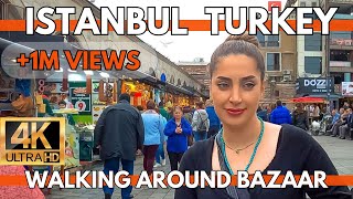 ISTANBUL TURKEY CITY CENTER 4K WALKING TOUR GRAND BAZAAREMINONUSIRKECI  SHOPSSTREET FOODSBAZAAR [upl. by Nickerson]