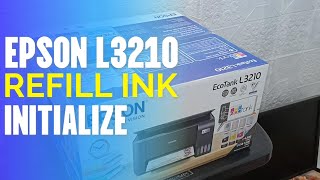 HOW TO REFILL INK OF EPSON L3210 AND INITIALIZE [upl. by Alegna]