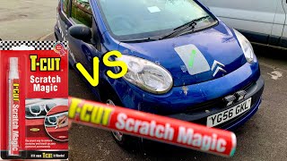 TCut Scratch Magic PEN IS Tested Scratch Repair Pen VS A Tatty Citroen C1 [upl. by Alisan]