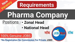 Pharma Industry Job Vacancy  Private Job Information JobTalkprivate [upl. by Silsby]