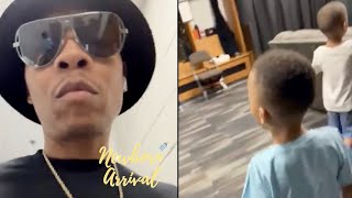 New Editions Ron Devoe Takes The Twins Backstage Before Daddys Florida Concert 🎤 [upl. by Paulette]