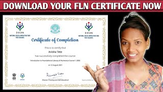 How To Download FLN Certificate  Diksha App  CBSE Training Portal  CBSE  By AniCreations [upl. by Annawal]