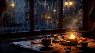 The gentle relaxing sound of night rain  Simple nature sounds [upl. by Yramliw569]