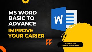 Ms Word Master Class 1 Microsoft Word Basic to Advanced [upl. by Feune797]