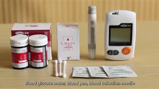 Cofoe YILI Blood glucose monitor English instruction video [upl. by Even]