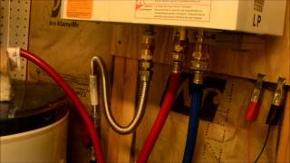 Eccotemp L10 tankless water heater instillation in off grid cabin [upl. by Abrahamsen]