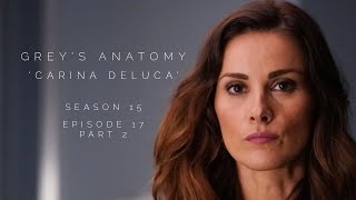 Stefania in Greys Anatomy S15E17 part 2 as Carina DeLuca [upl. by Calvert891]