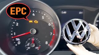 EPC Warning light VW Polo Golf Passat Explained Fix Your EPC Light on Volkswagen car [upl. by Anileuqcaj597]