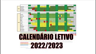 Calendário escolar 20222023 [upl. by Coffey884]