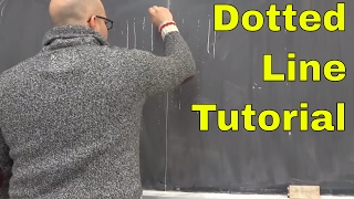 How To Draw Dotted Lines Like Walter LewinEASY Tutorial [upl. by Ossy]