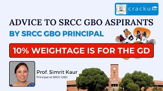 Advice To SRCC GBO Aspirants By SRCC GBO Principal  SRCC GBO GD preparation [upl. by Woodring336]