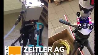 EZSpeedy and EZBooster blowing fiber into microducts demonstration by Zeitler AG [upl. by Ayim]