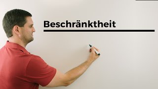 Beschränktheit Infimum Supremum kleinste untereobere Schranke  Mathe by Daniel Jung [upl. by Adilem]