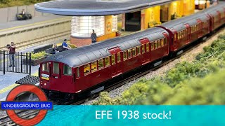 EFE’s NEW 1938 stock tube train for OO gauge Review video  London Underground [upl. by Nosmas]